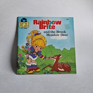 Vintage 1984 Rainbow Brite and the Brook Meadow Deer Read-Along Book and Record